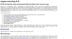 Desktop Screenshot of mgaccesslog.1e5b.de